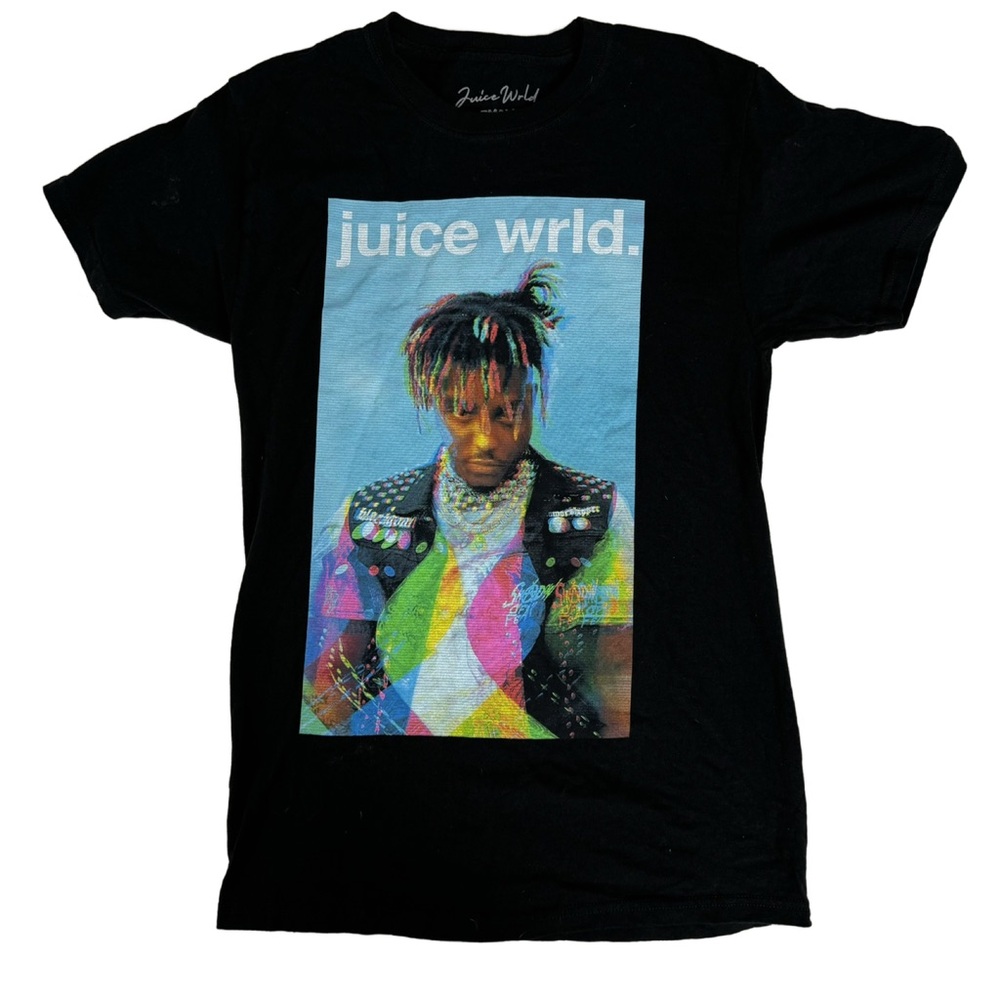 Juice Wrld. Graphic T-Shirt Crew Neck Short Sleeve Black Size small